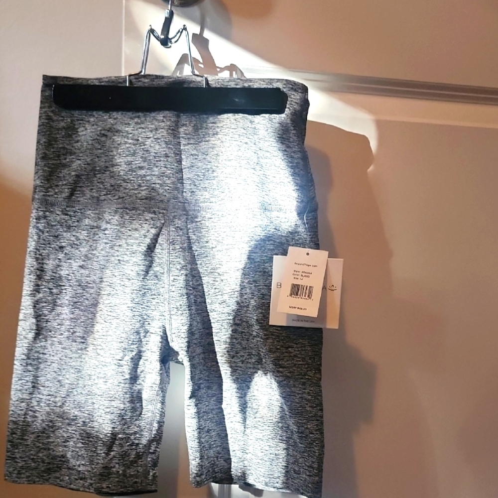 Beyond Yoga Heathered Gray Kids Shorts